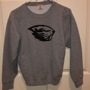 Grey crew neck